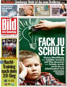 Bild Zeitung vom 13 September 2015