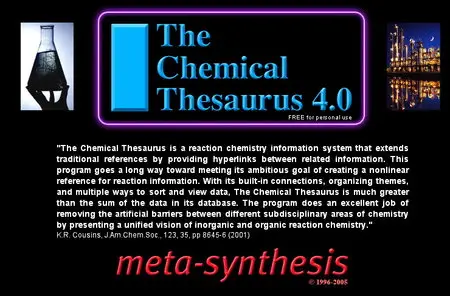 The Chemical Thesaurus Version.4, Chemistry Software