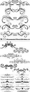 Vectors - Ornamental Floral Dividers 11