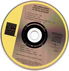 Thelonious Monk Quartet plus Two - At The Blackhawk (1960) [Remastered 1987]
