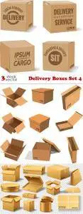 Vectors - Delivery Boxes Set 4