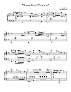 Theme from "Dracula" - John Williams, War Horse Movie (Piano-Vocal-Guitar)
