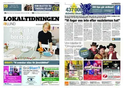 Lokaltidningen Lund – 28 oktober 2017
