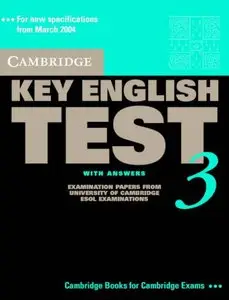 Cambridge Key English Test 3 Self Study Pack (book and Audio CD)