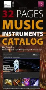 GraphicRiver 32 Pages Musical Instruments Catalog