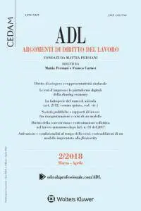 Argomenti di Diritto del Lavoro N.2 - Marzo-Aprile 2018