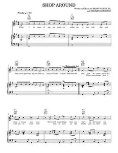 Shop Around - Captain & Tennille, Smokey Robinson, Smokey Robinson & The Miracles, The Miracles (Piano-Vocal-Guitar)