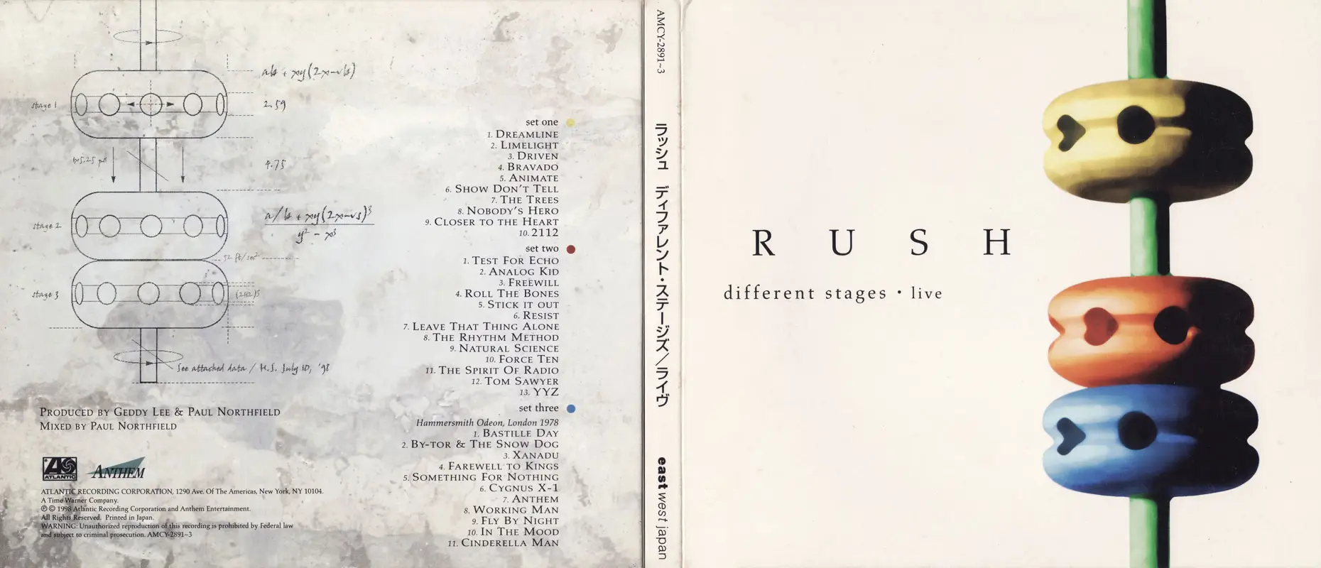 Rush - Different Stages: Live (1998) [3CD, Japanese Edition] / AvaxHome
