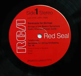 Charles Munch - Tchaikovsky: Serenade for Strings (1958) 24-Bit/96-kHz Vinyl Rip