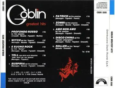 Goblin - Greatest Hits (1978) [Cinevox CDOR 8305, Italy]