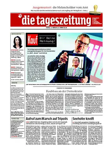 Tageszeitung TAZ vom 25 Februar 2011