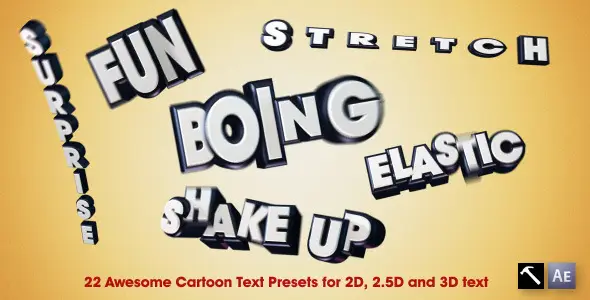 22 Awesome Cartoon Text Presets - Presets & Project for After Effects (VideoHive)