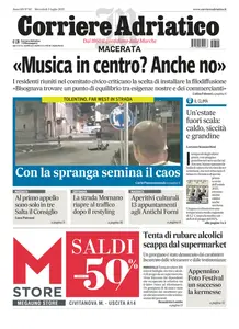 Corriere Adriatico Macerata - 9 Luglio 2025