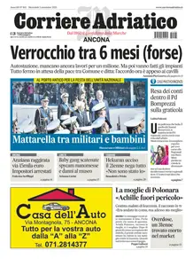 Corriere Adriatico Ancona - 5 Novembre 2025