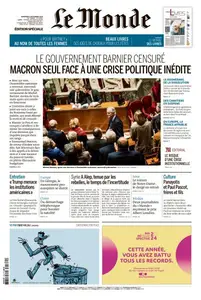 Le Monde du Vendredi 6 Décembre 2024