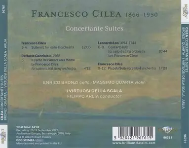 Filippo Arlia, I Virtuosi Della Scala - Francesco Cilea: Concertante Suites (2024)