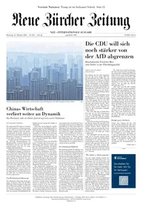 Neue Zürcher Zeitung (International) - 21 Oktober 2025