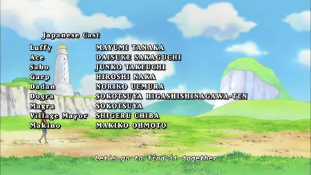 One Piece (1999 S14E16 Leaving the Dadan Family! The Secret Base is Complete! Koten Gars