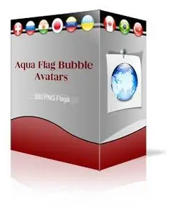 Aqua Flags Bubble Avatars