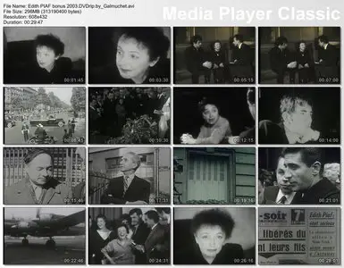(Docu) Edith PIAF - Une Vie de Passions (N & B) DVDrip 2003 Re-post