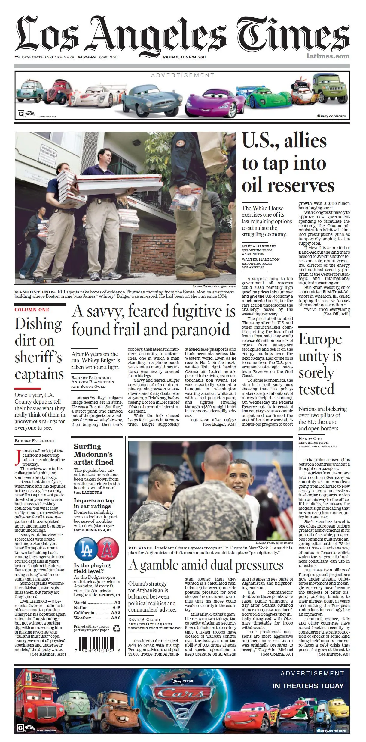 LOS ANGELES TIMES 24 JUNE 2011