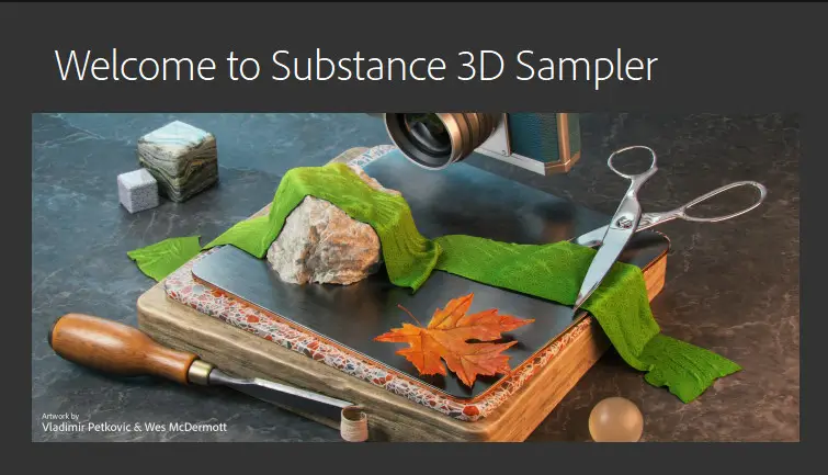 Adobe Substance 3D Sampler instaling
