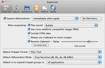 SmileOnMyMac TextExpander 4.2.1
