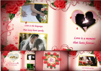 Wedding Album Red Roses - Project for After Effects (VideoHive)