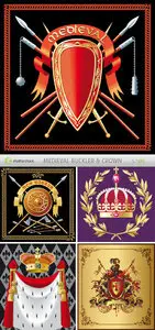 SS Medieval Buckler & Crown