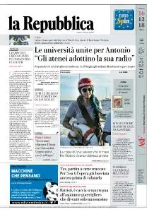 la Repubblica - 16 Dicembre 2018