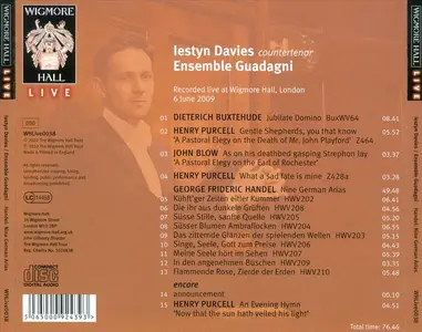 Iestyn Davies, Ensemble Guadagni - Handel: Nine German Arias; Purcell; Buxtehude; Blow (2010)