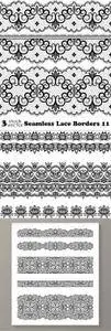 Vectors - Seamless Lace Borders 11