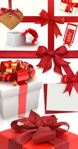 Stock Photo - Gift Boxes, Ribbons