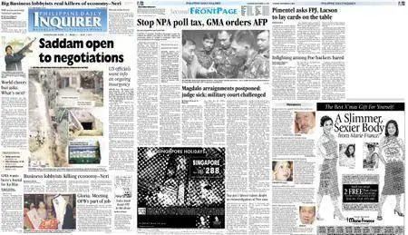 Philippine Daily Inquirer – December 16, 2003