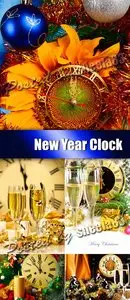 Stock Photo - New Year Clock