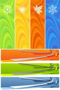 Vector iStockPhoto Colored Banners