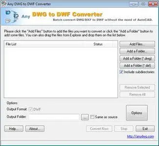 Any DWG to DWF Converter 2018.0