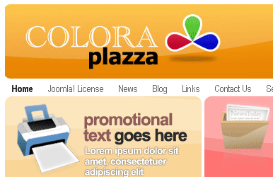 Colora Plazza Joomla Template