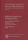 Different Aspects of Coding Theory: American Mathematical Society Short Course, January 2-3, 1995, San Francisco, California