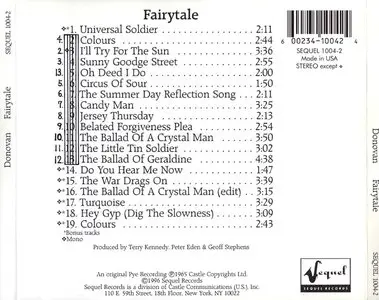 Donovan - Fairytale (1965)