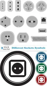 Vectors - Different Sockets Symbols