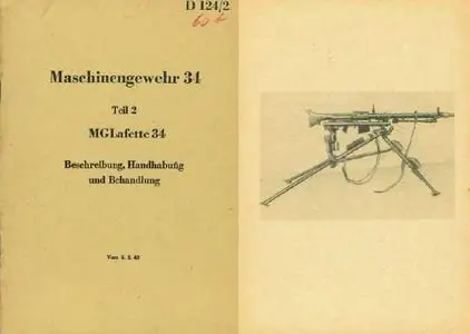 Maschinengewehr 34. Teil 2. MGLafette 34 (D 124/2)