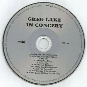 Greg Lake - King Biscuit Flower Hour Presents: Greg Lake in Concert (1995) [Columbia Music Japan, VQCD-10175] Repost