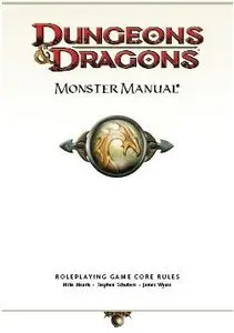 Dungeons & Dragons Roleplaying Game - Monster Manual - 4th Ed 
