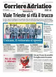 Corriere Adriatico Macerata - 7 Febbraio 2024