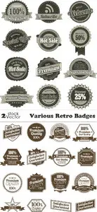 Vectors - Various Retro Badges