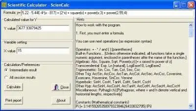 Scientific Calculator ScienCalc 1.0