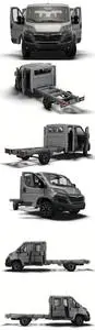 Opel Movano Chassis Truck CrCab 4035WBXL HQInterior 2023 Model