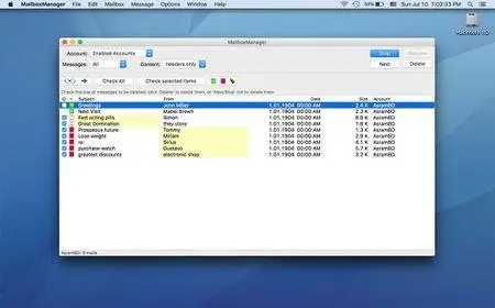 MailboxManager 2.2.5 Mac OS X
