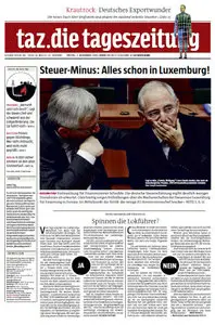 Tageszeitung TAZ vom 07 November 2014